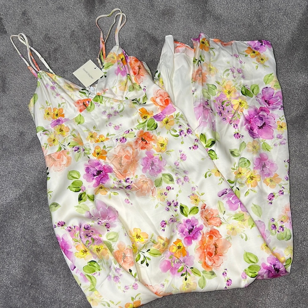 Long flower dress